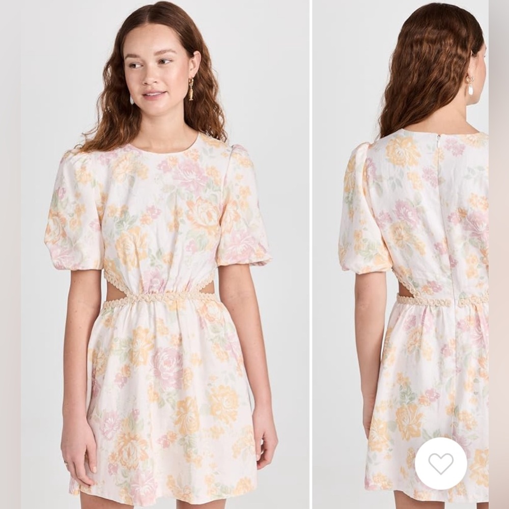 WAYF Plaza Cut Out Mini Dress